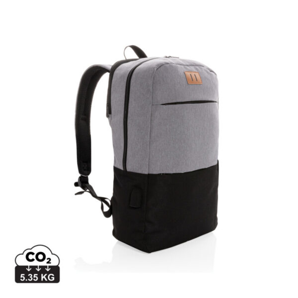 Modern 15.6' USB & RFID laptop backpack PVC free