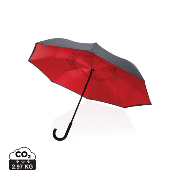 23' Impact AWARE™ RPET 190T reversible umbrella