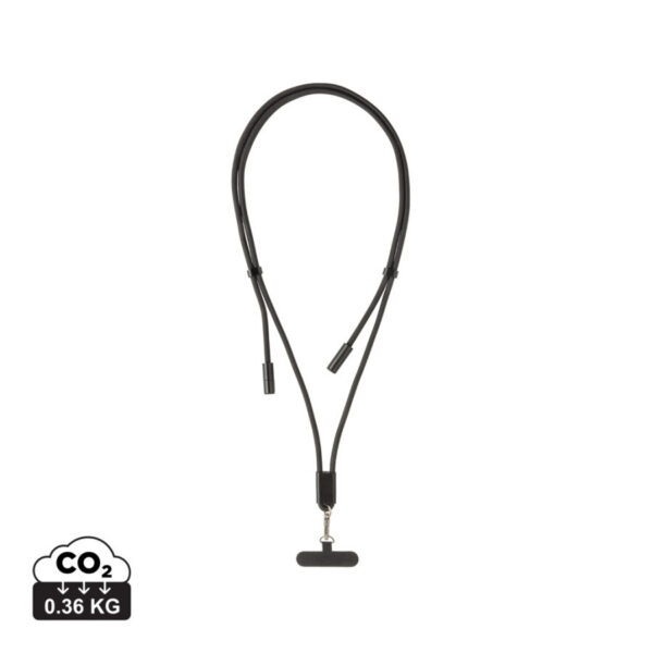 LoopAmp RCS RPET adjustable 160 cm phone cord with 60W cable