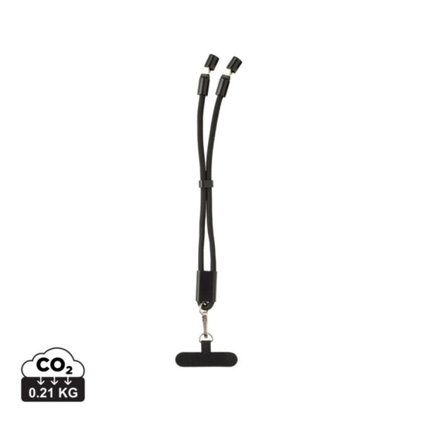 LoopAmp RCS RPET adjustable phone wrist strap 60W cable